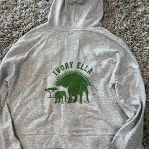 Ivory Ella cropped hoodie sz XS